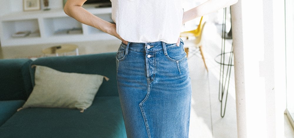 comment porter une jupe en jean