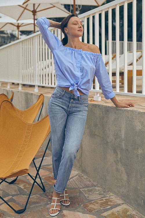 Stylé en jean femme sale