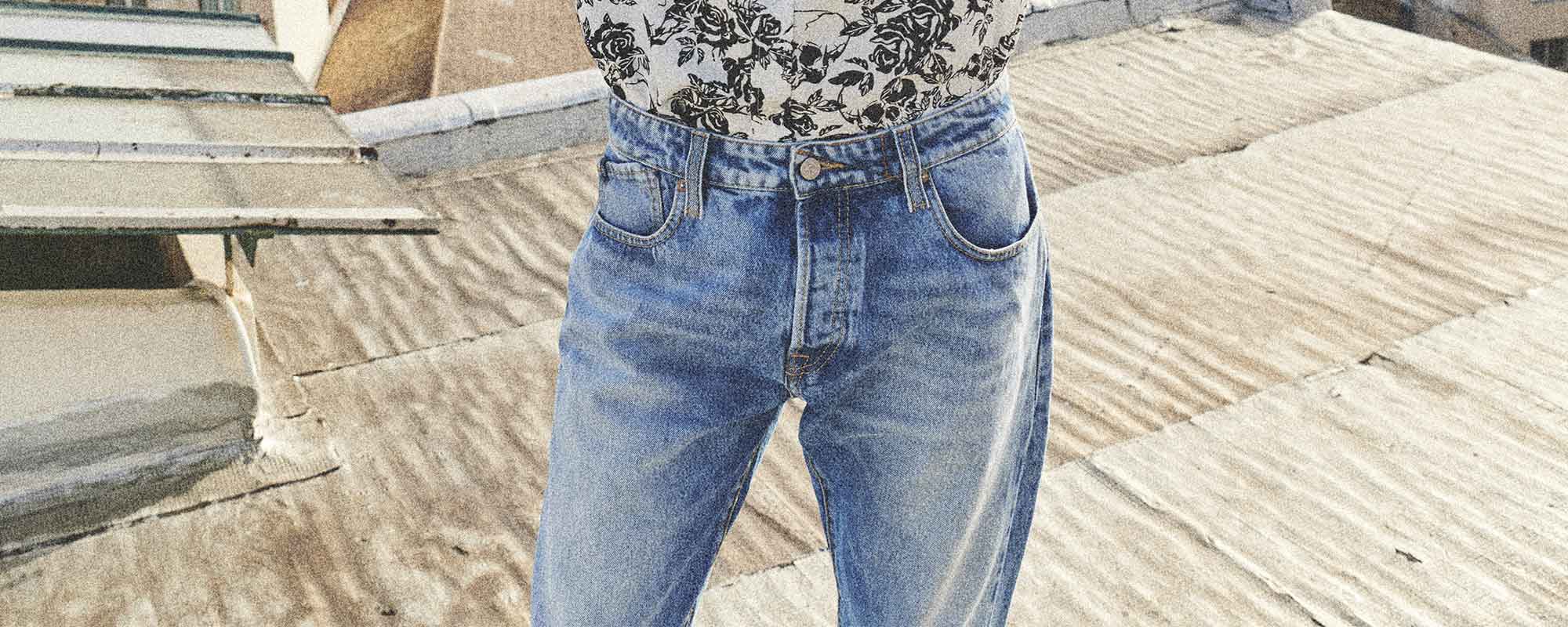 Jeans criss cross femme le temps des cerises