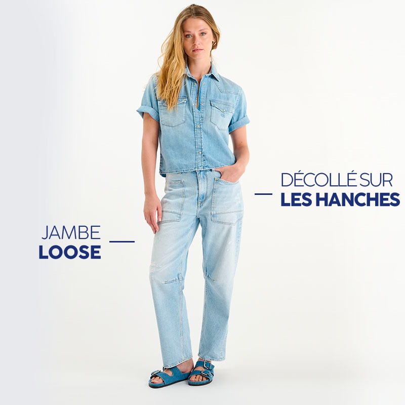 jeans loose femme le temps des cerises