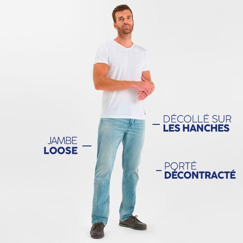jeans loose homme le temps des cerises