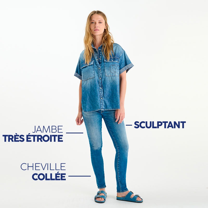 jeans skinny femme le temps des cerises