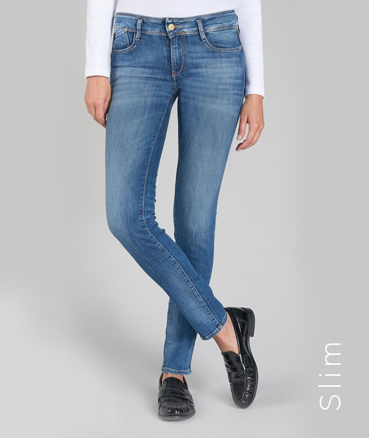 Jeans femme original brut ou denim Jean femme court large