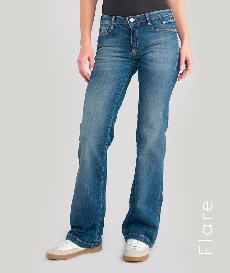 Jeans femme original brut ou denim Jean femme court large