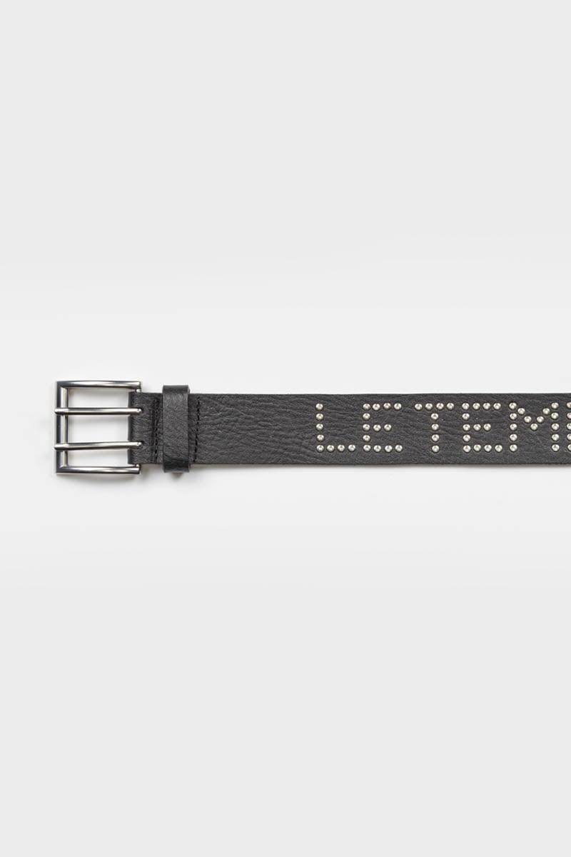 Ceinture First en cuir noir