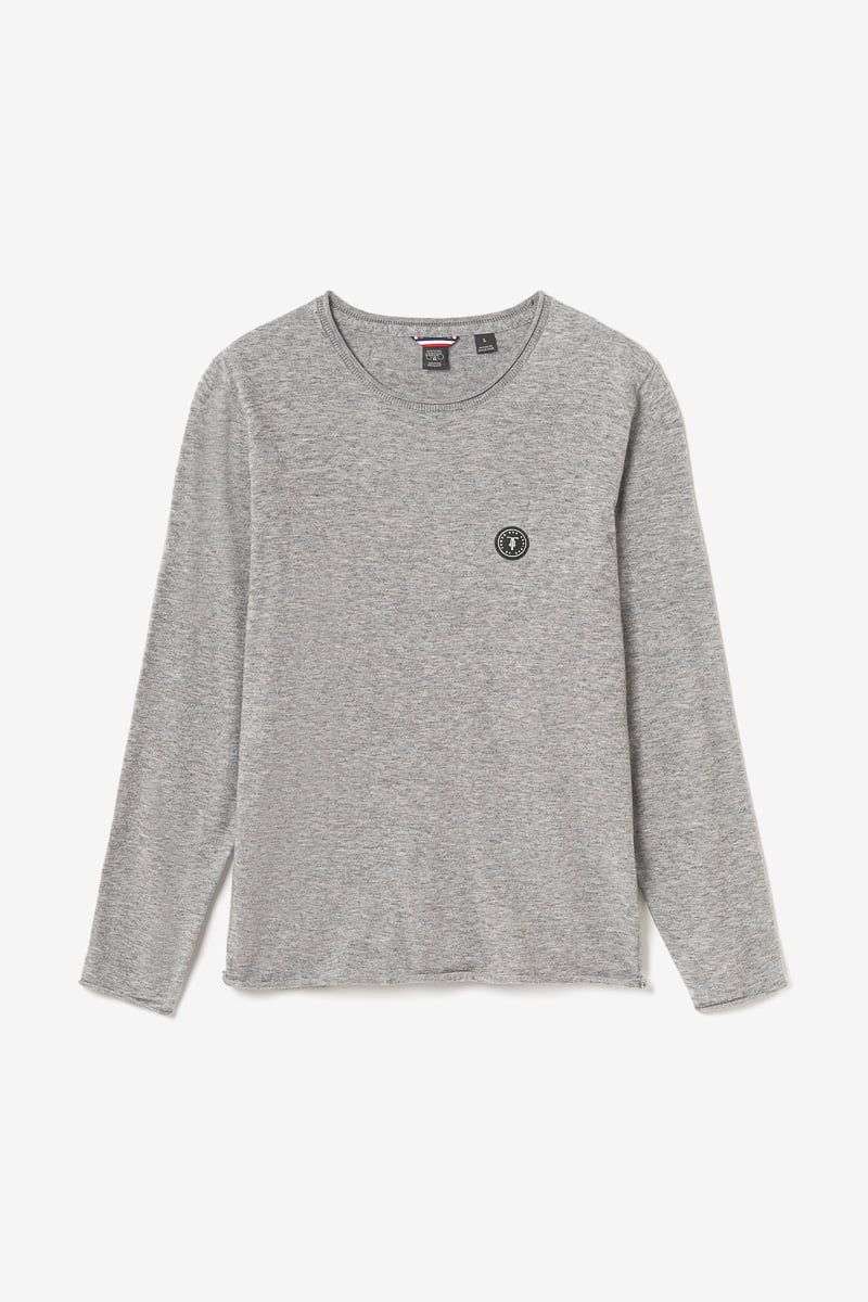 Pull Terry gris chiné
