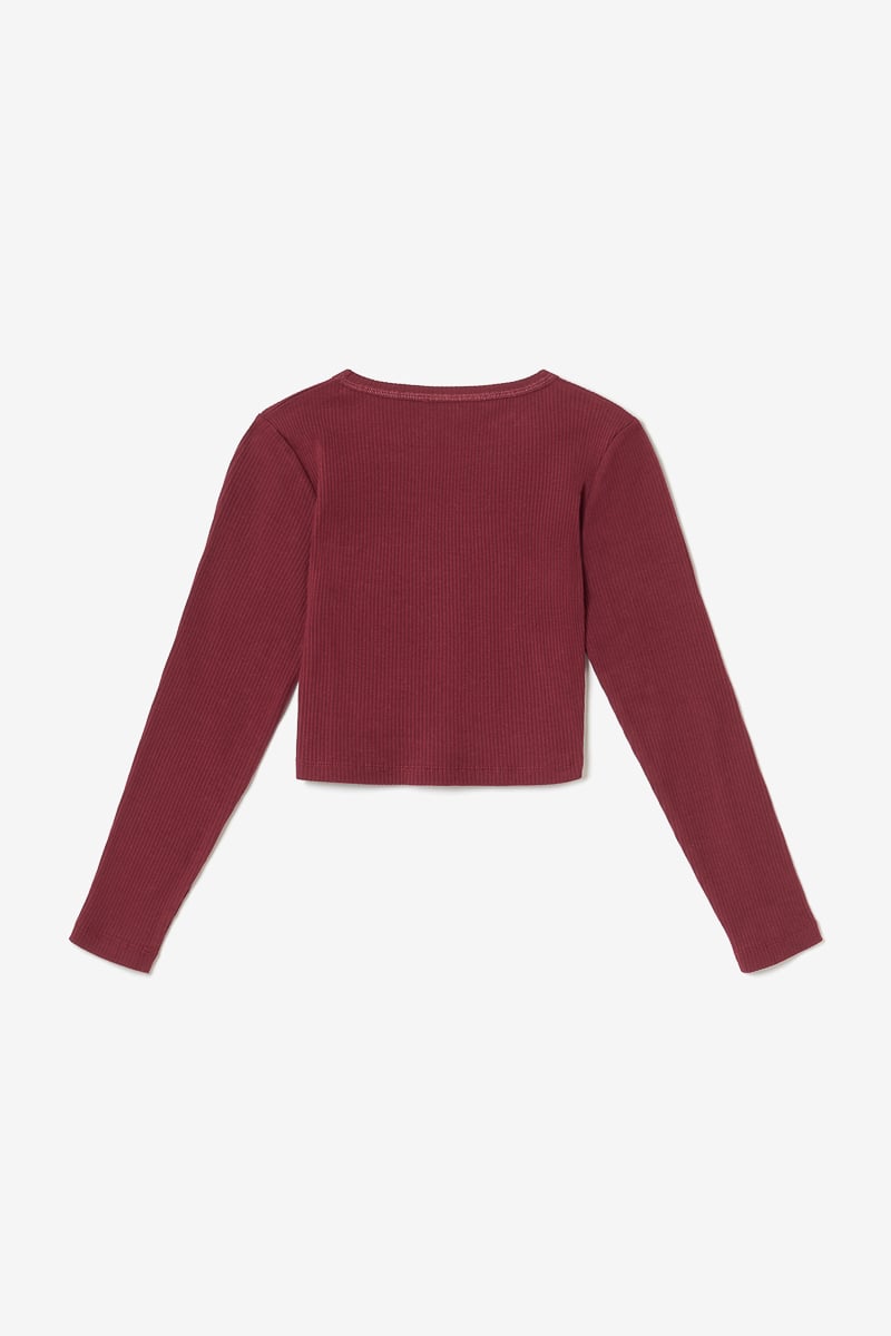 Crop top Virginia bordeaux