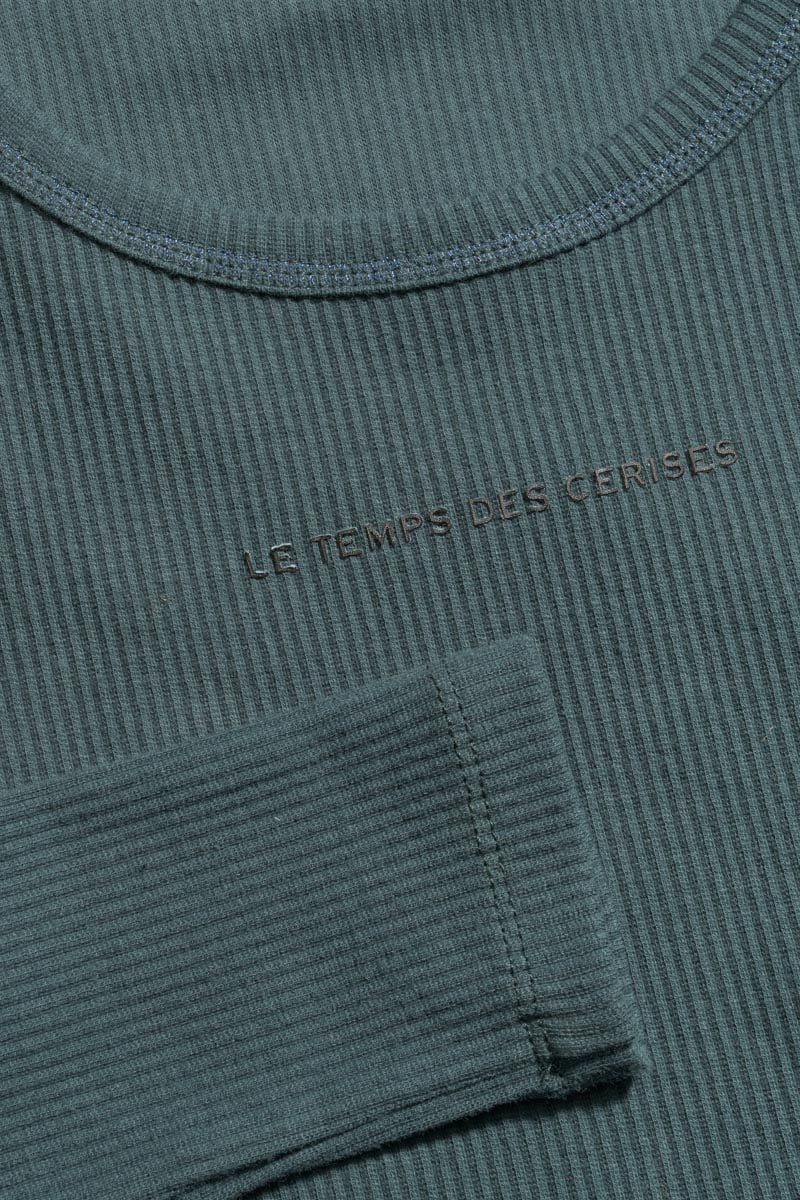 Crop top Virginiagi vert bouteille