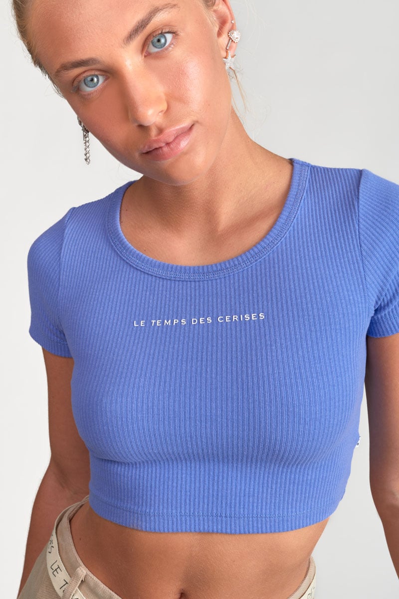 Crop top Yukongi bleu lavande