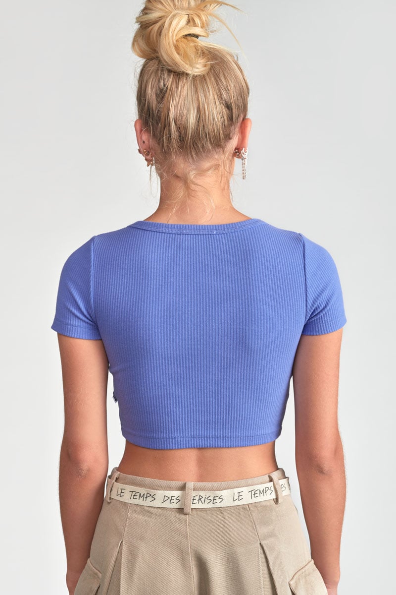 Crop top Yukongi bleu lavande