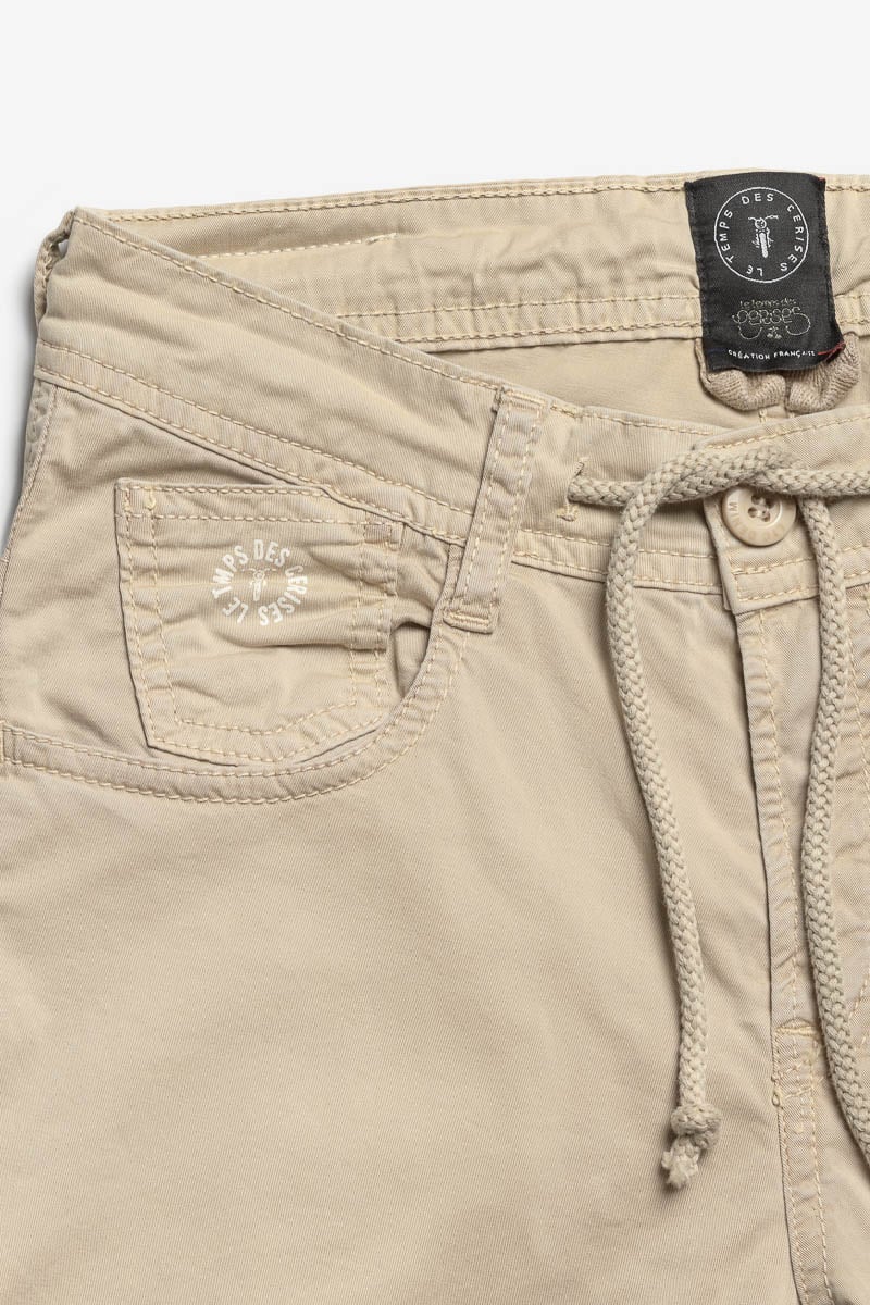 Pantalon Patos tapered arqué beige