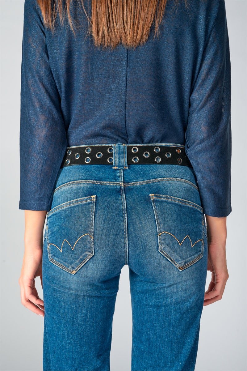 Ceinture Minog en daim noir