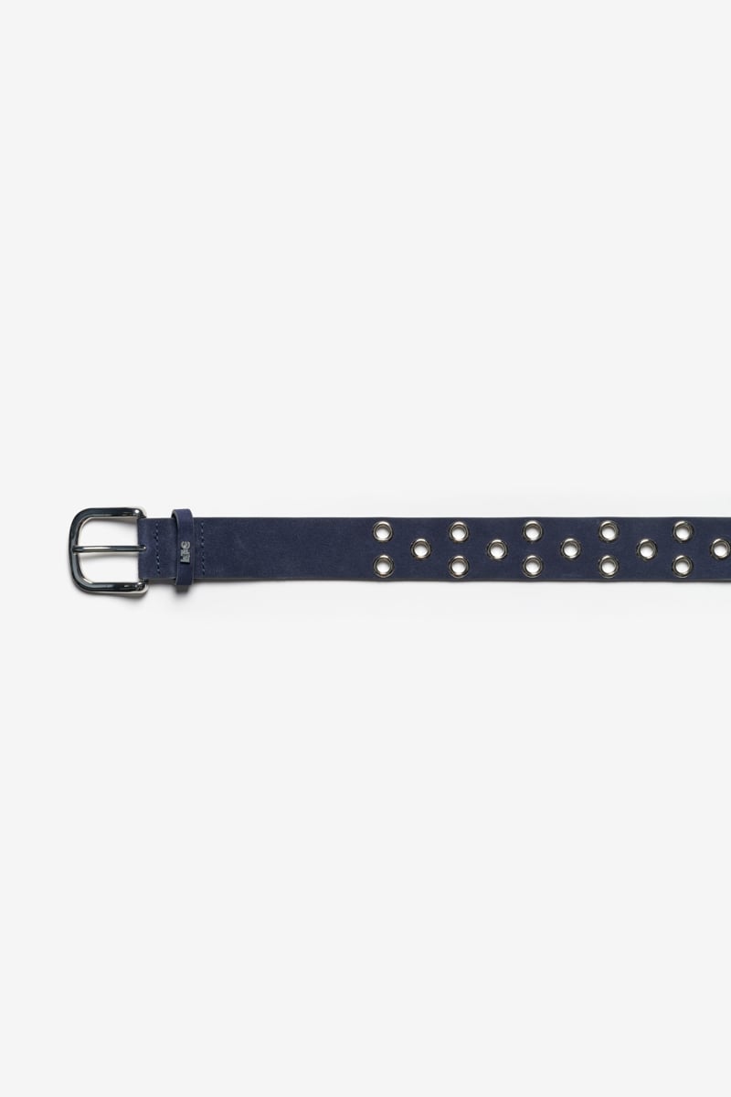 Ceinture Minog en daim bleu marine