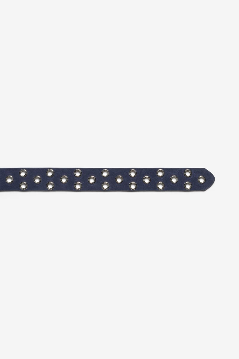 Ceinture Minog en daim bleu marine