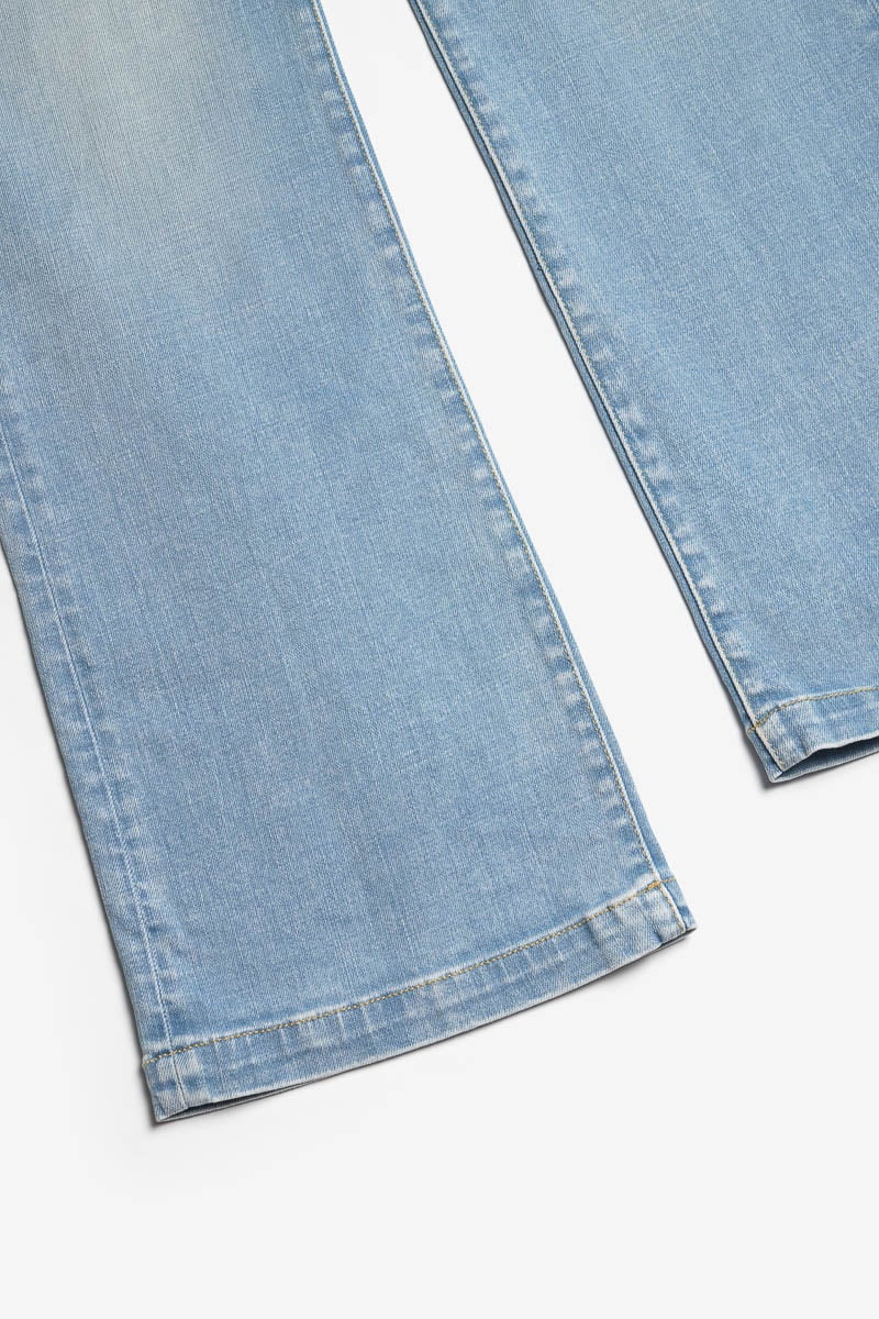 Jeans pulp flare taille haute bleu N°5