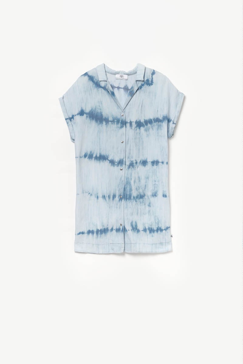 Robe Nikosgi tie and dye bleu