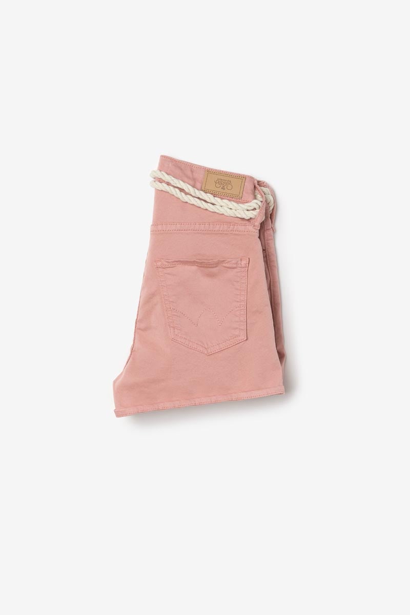 Short Tiko taille haute rose