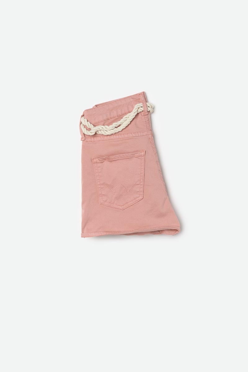 Short Tiko taille haute rose