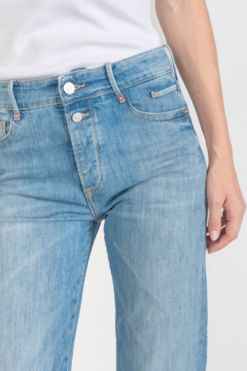 Jeans 400/18 mom Basic taille haute 7/8ème bleu N°4