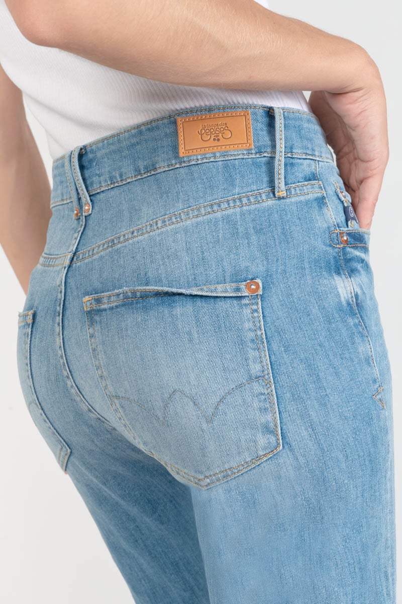 Jeans 400/18 mom Basic taille haute 7/8ème bleu N°4