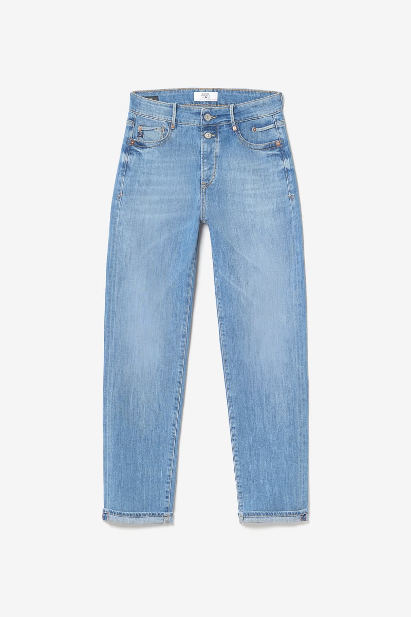 Jeans 400/18 mom Basic taille haute 7/8ème bleu N°4