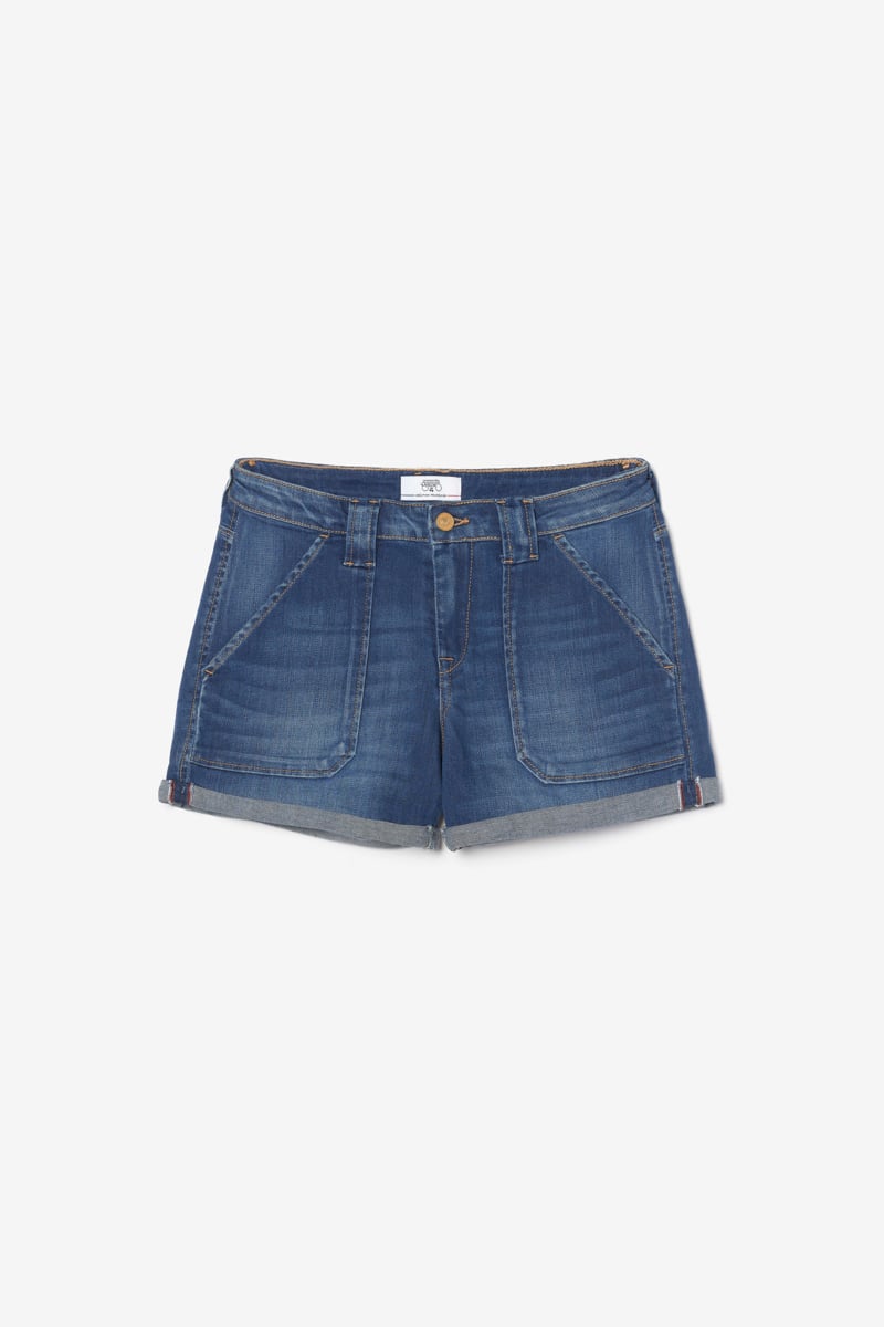 Short Bloom en jeans bleu délavé