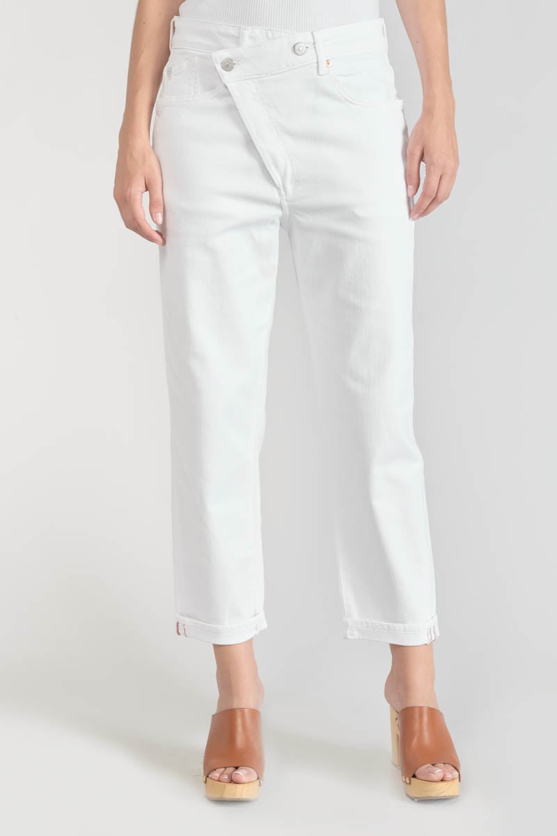Jeans boyfit Cosy 7/8ème blanc 