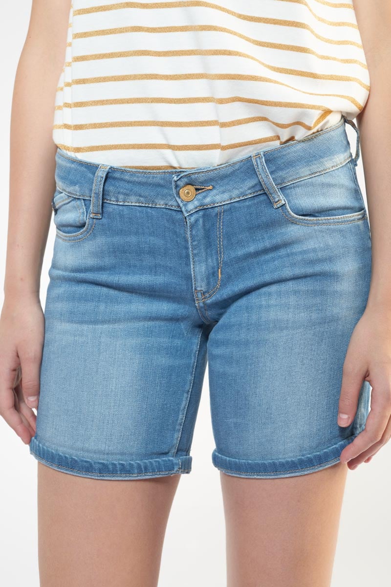 Short Paola en jeans bleu