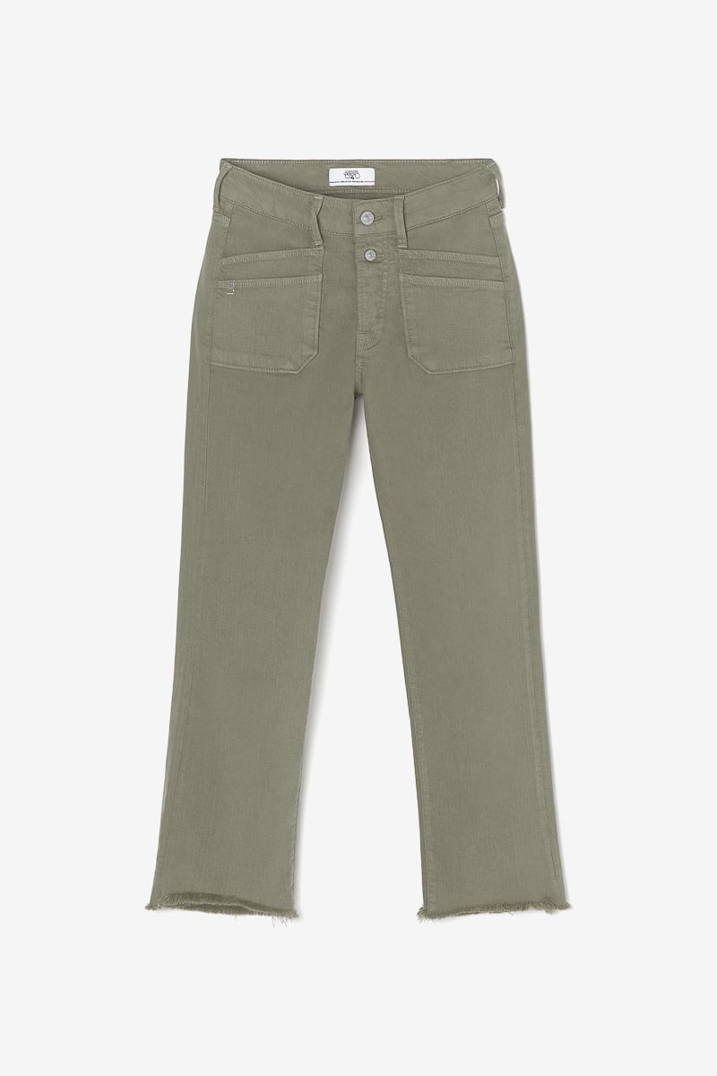 Pricilia taille haute 7/8ème jeans kaki