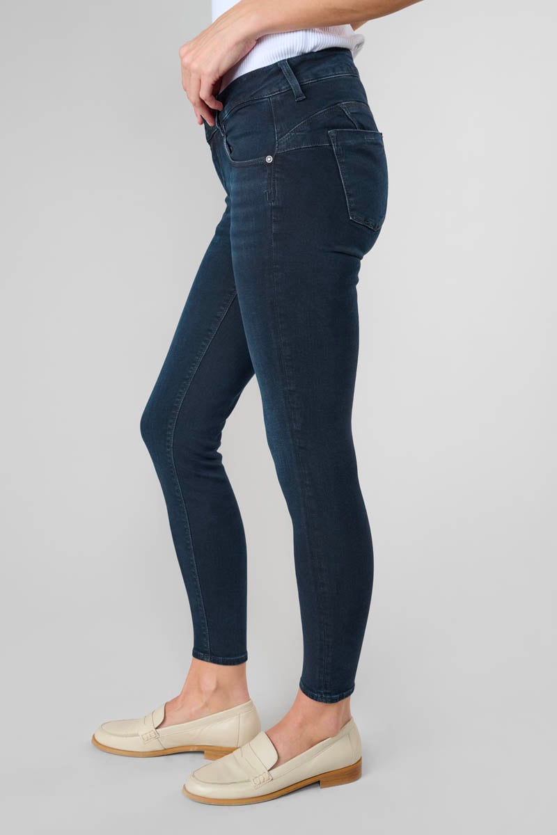 Jeans pulp slim Kama 7/8ème bleu-noir N°1