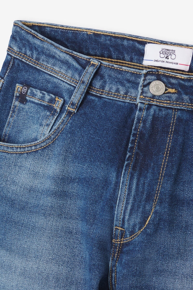 Jeans 400/28 wide leg Visby taille haute bleu N°3