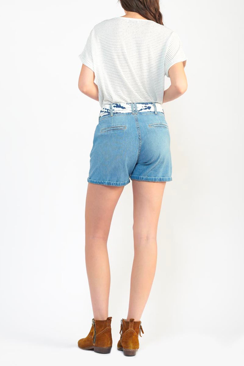 Short Sydney en jeans bleu
