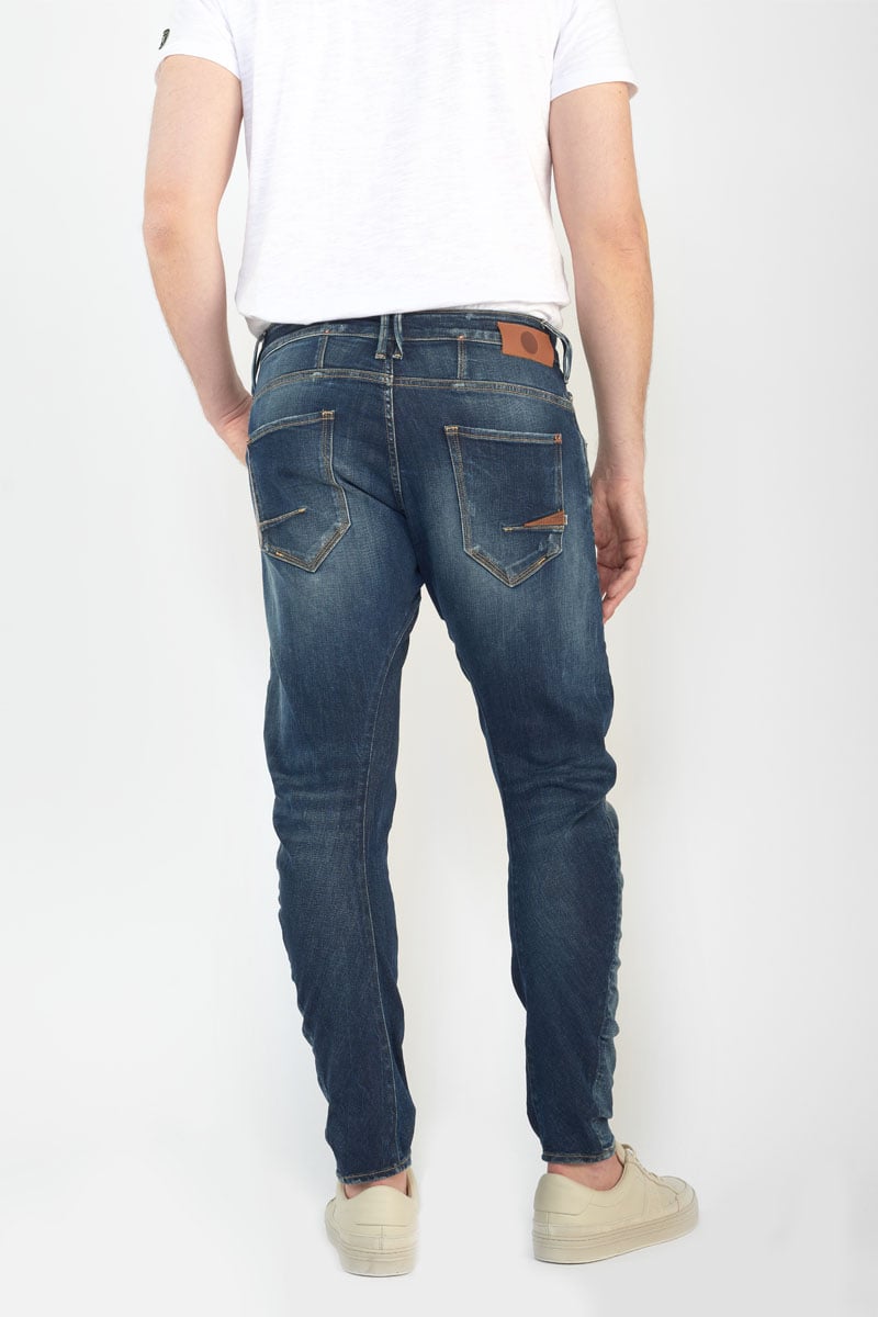 Jeans 900/03 tapered arqué Alost destroy bleu N°2
