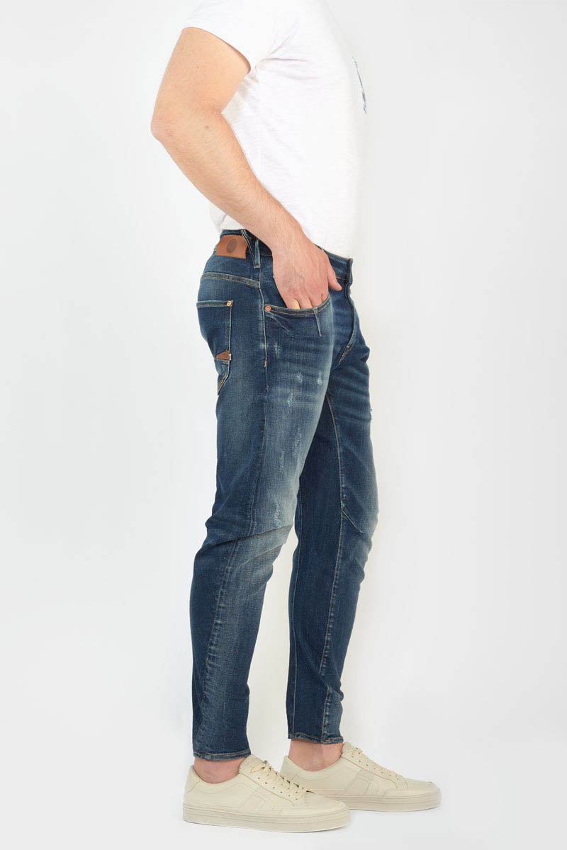 Jeans 900/03 tapered arqué Alost destroy bleu N°2