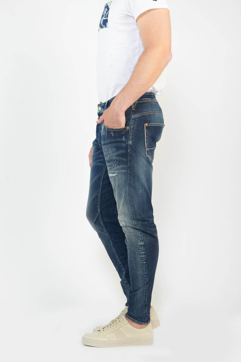 Jeans 900/03 tapered arqué Alost destroy bleu N°2