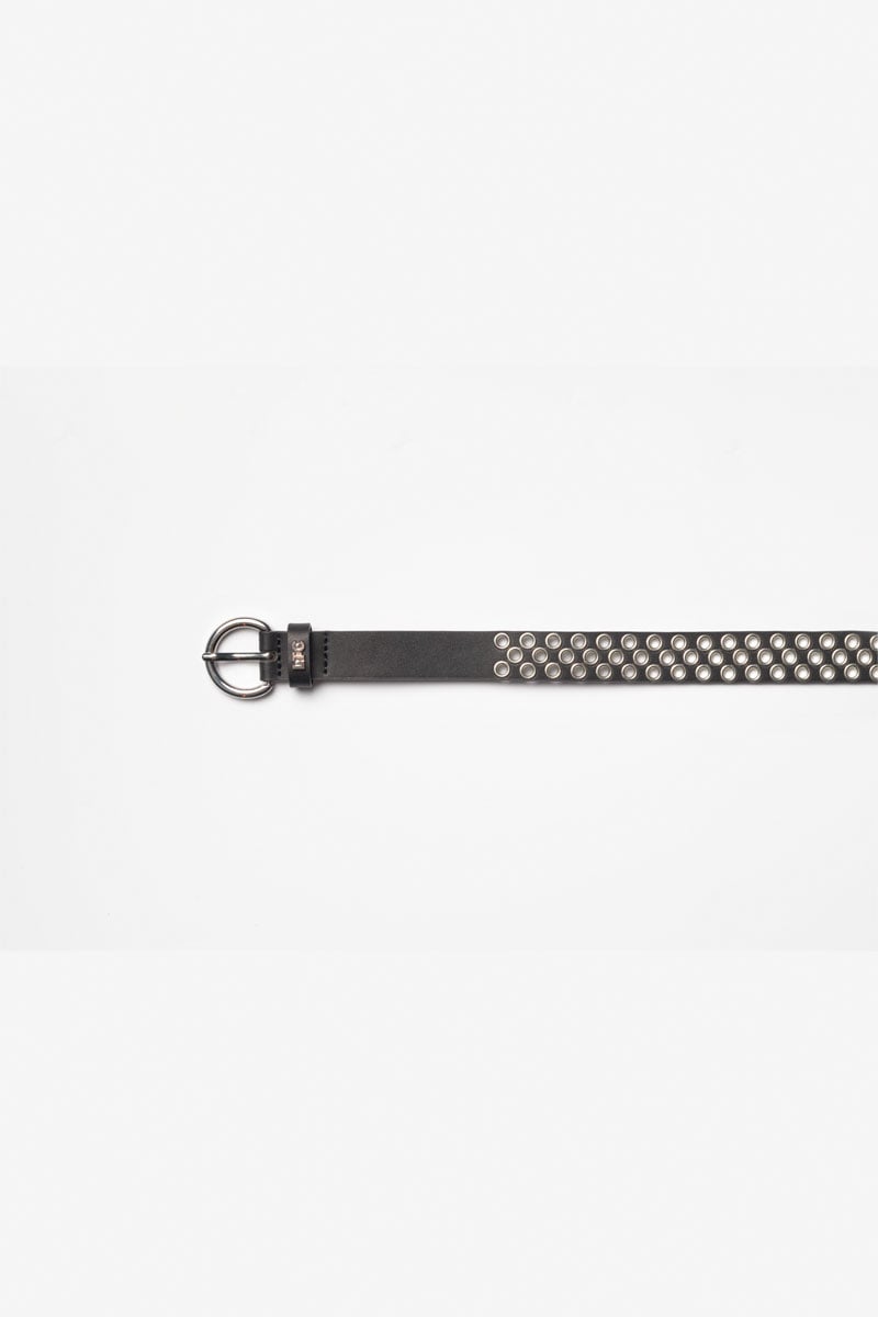 Ceinture Saona en cuir noir