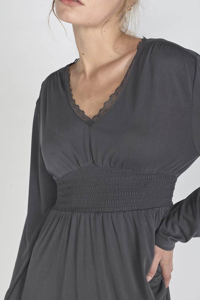 Robe longue Chanan anthracite