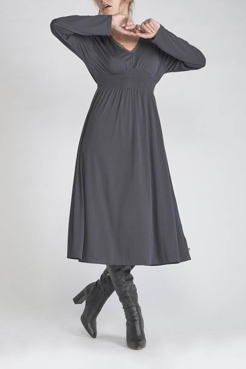 Robe longue Chanan anthracite
