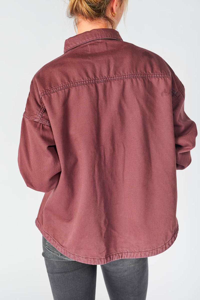 Veste Eliza en jeans lie de vin 