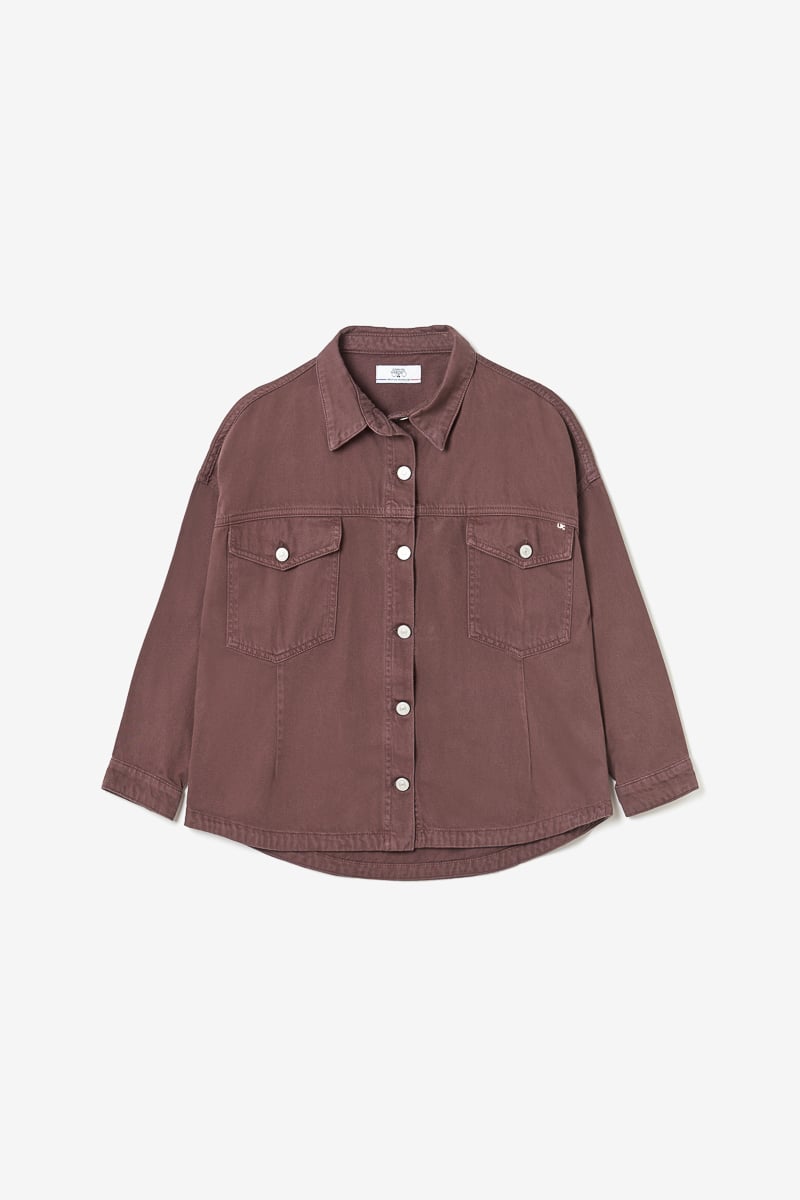 Veste Eliza en jeans lie de vin 