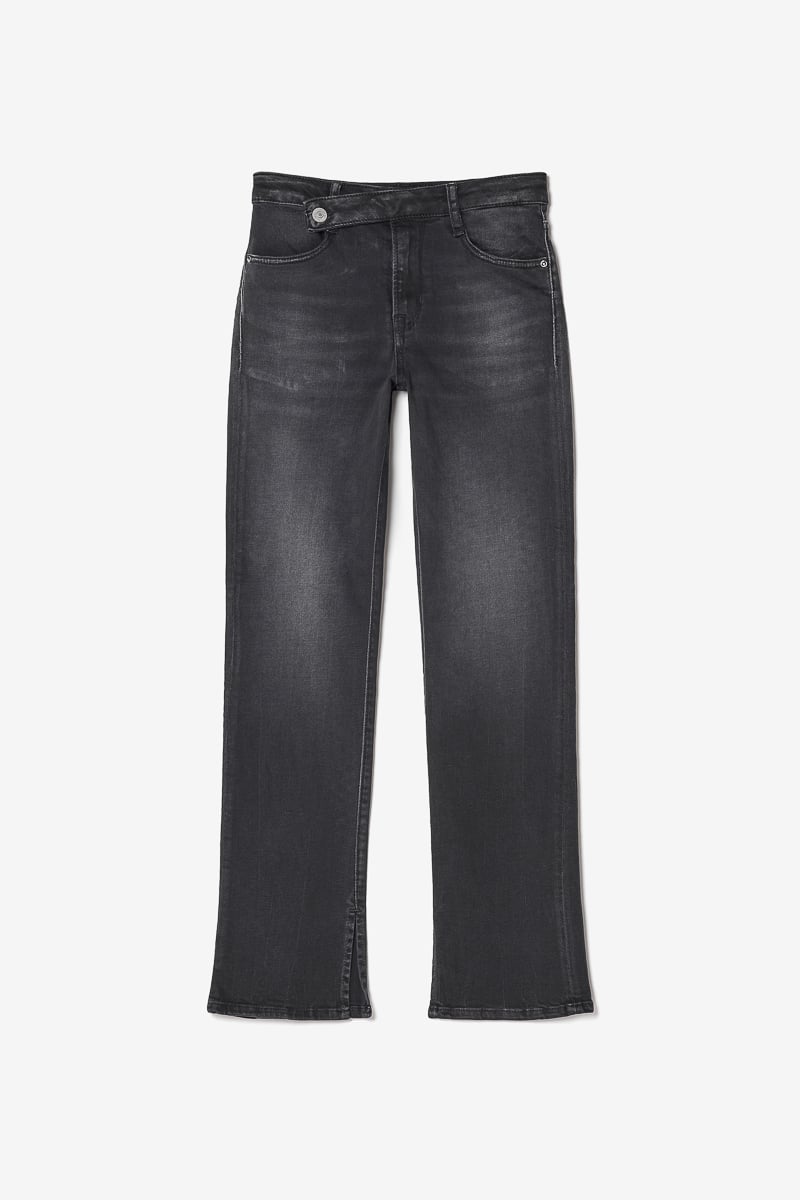 Jeans 400/14 mom Basic taille haute 7/8ème noir N°1
