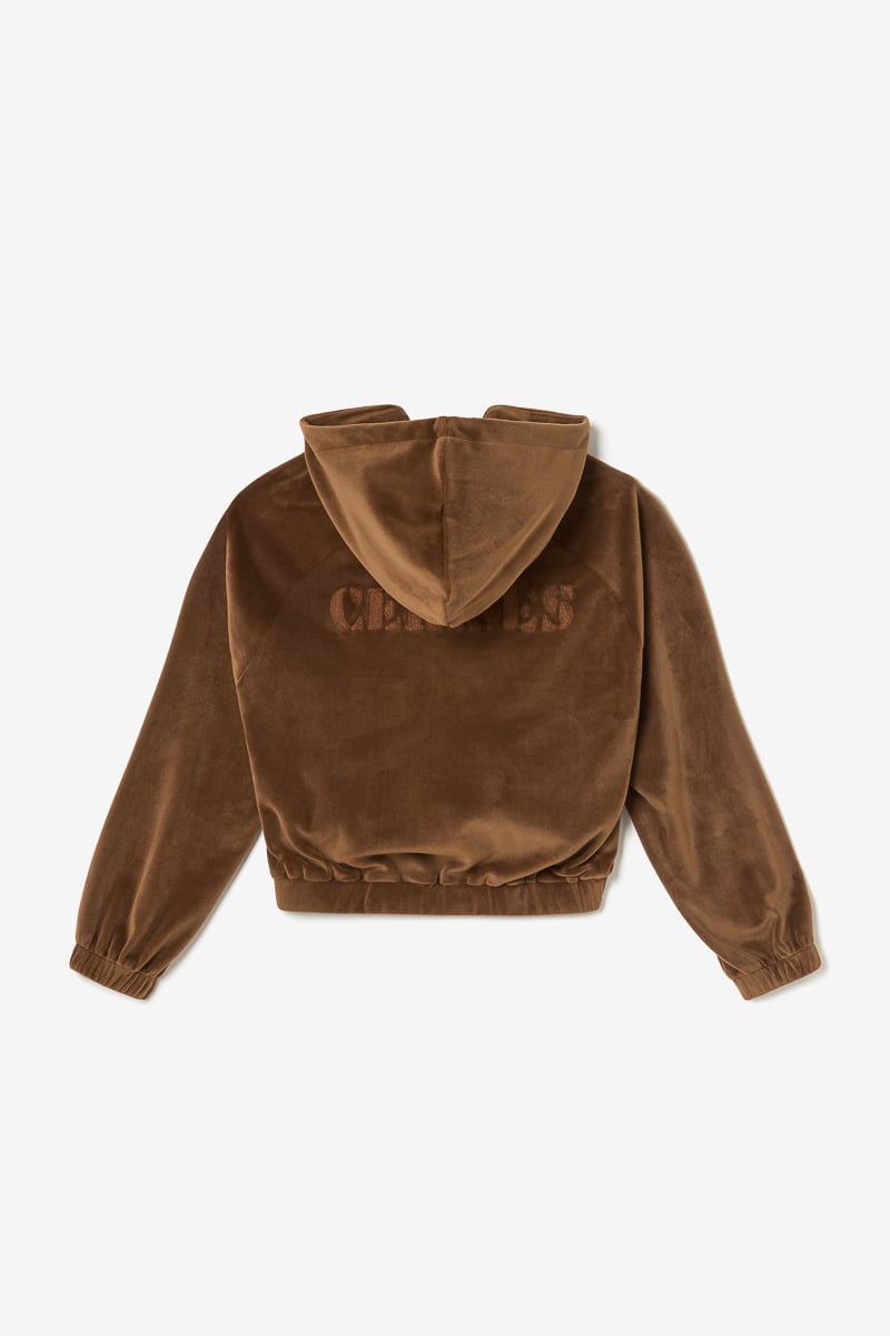 Sweat zippé Cinogi caramel