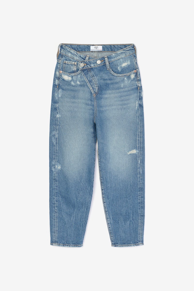 Jeans boyfit Cosa 7/8ème destroy vintage bleu N°4