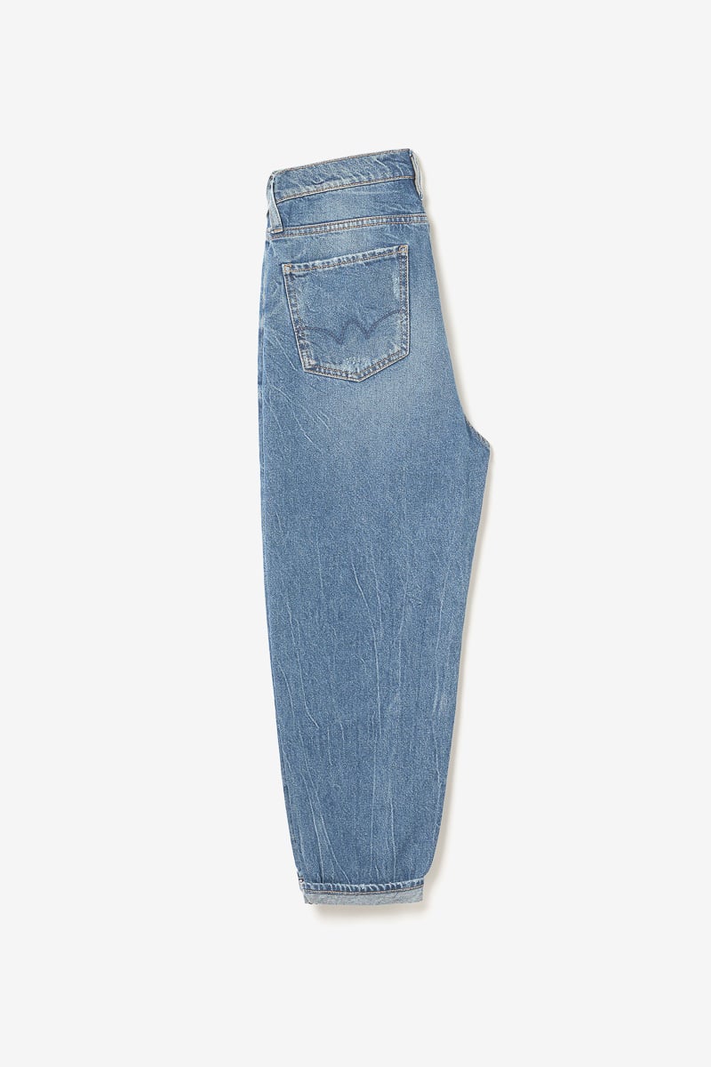 Jeans boyfit Cosa 7/8ème destroy vintage bleu N°4
