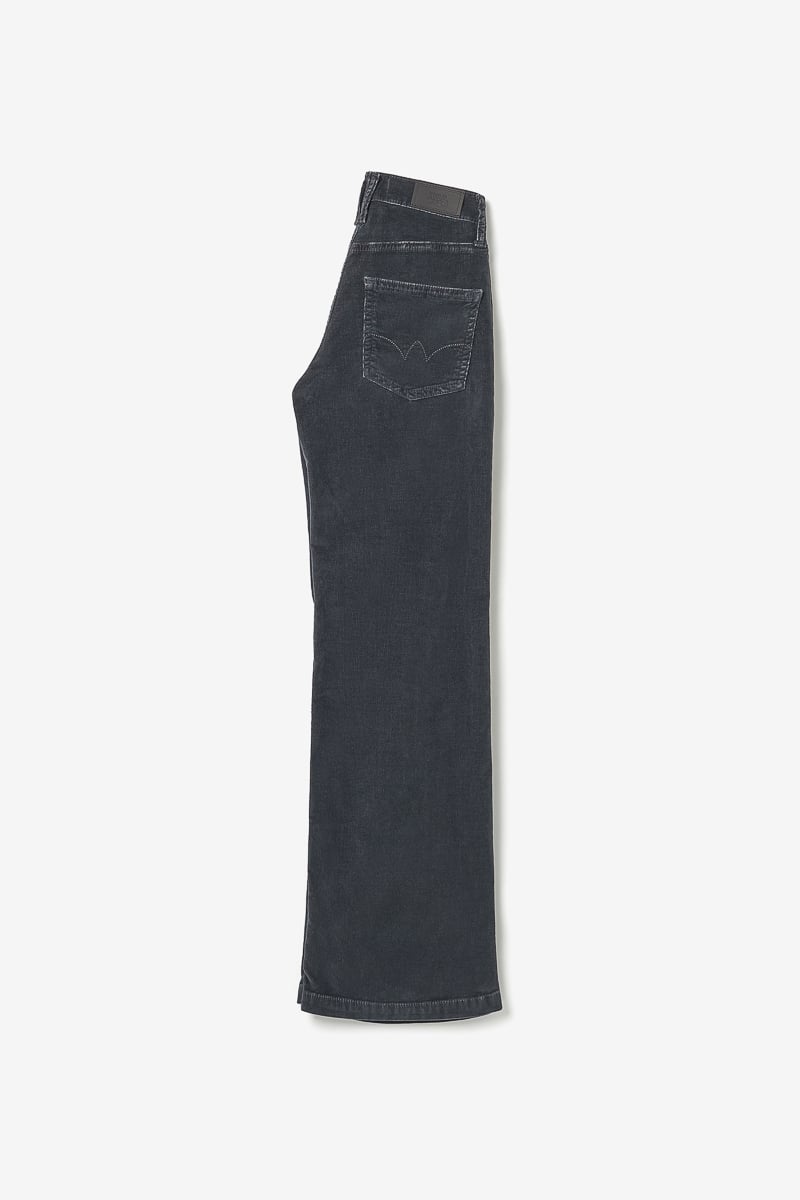 Jeans flare Fancy velours anthracite 