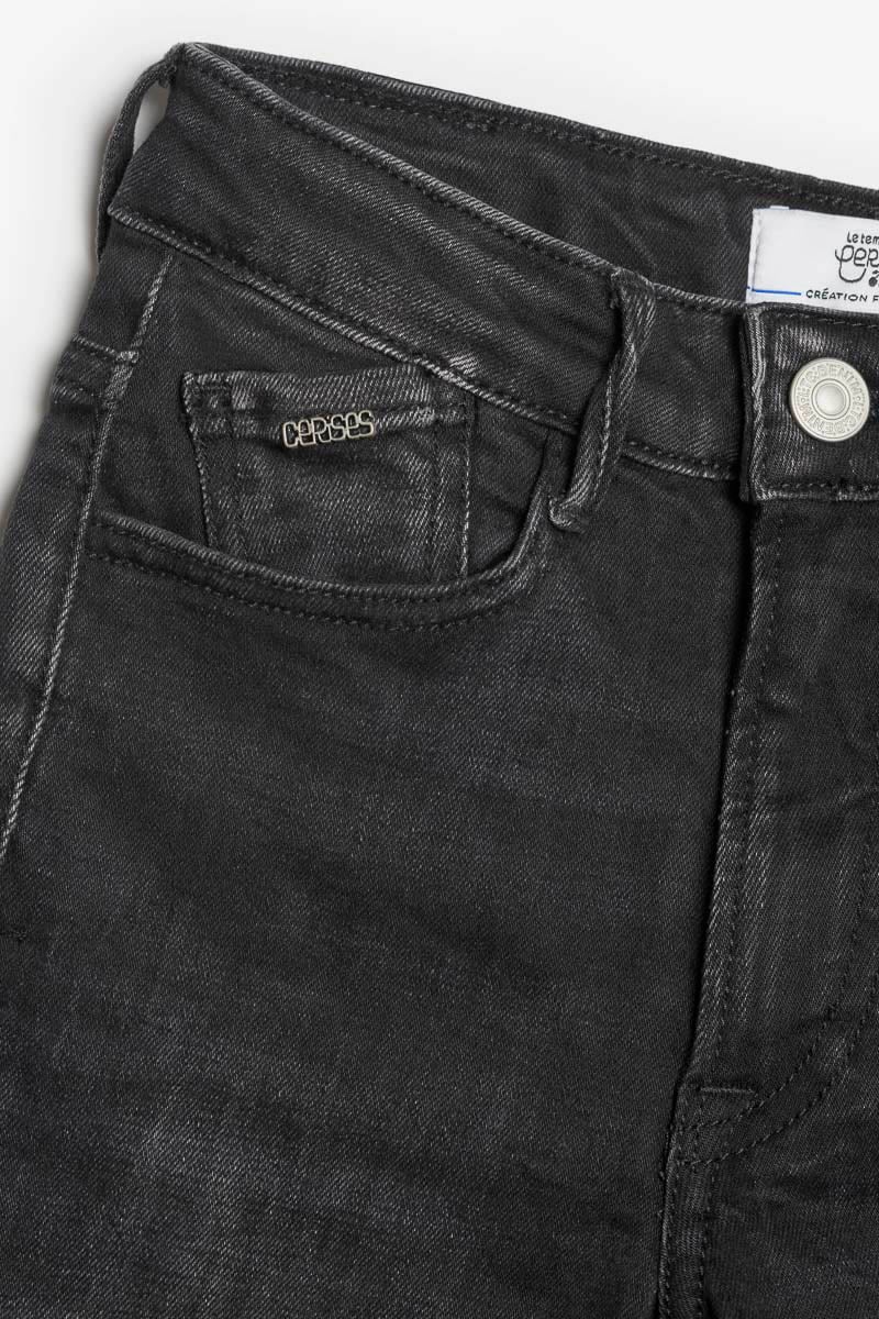 Jeans power skinny taille haute noir N°1