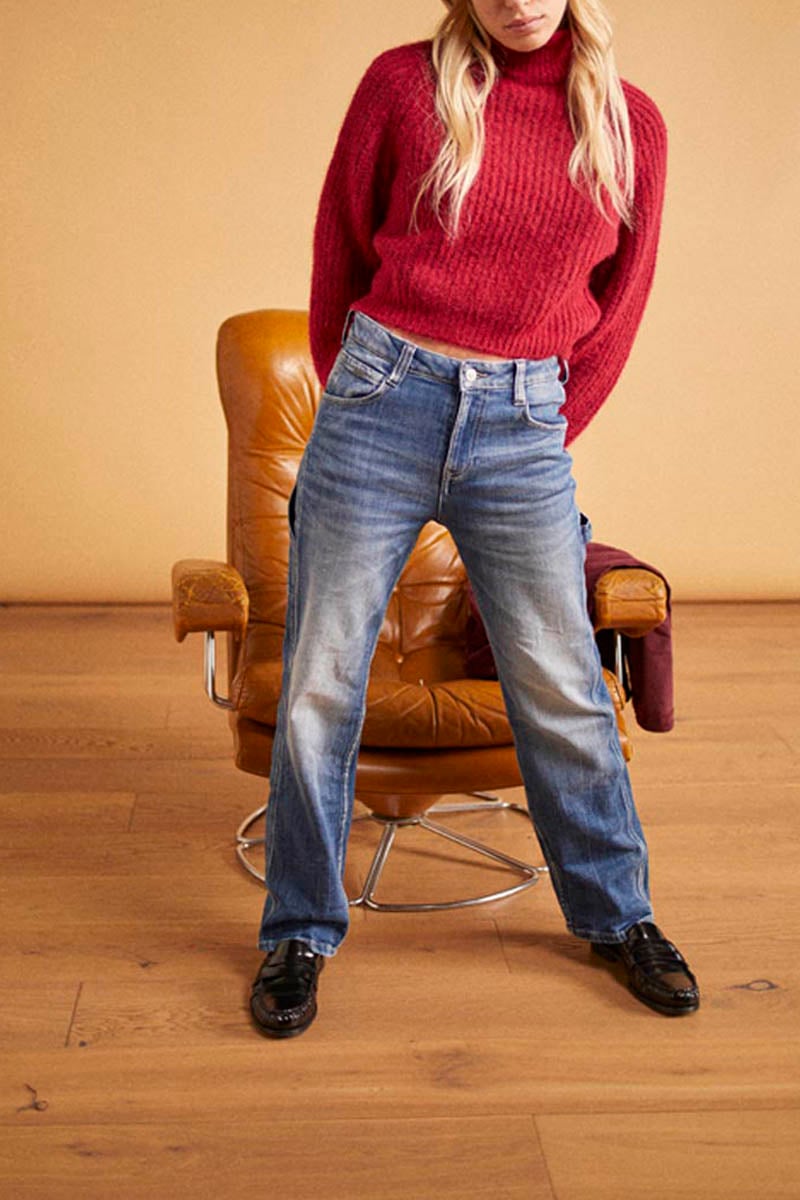 Pull Streetgi framboise chiné