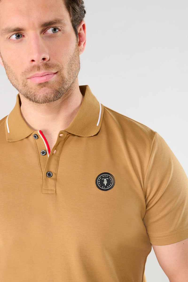 Polo Aron beige moutarde