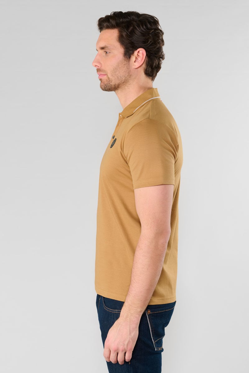Polo Aron beige moutarde