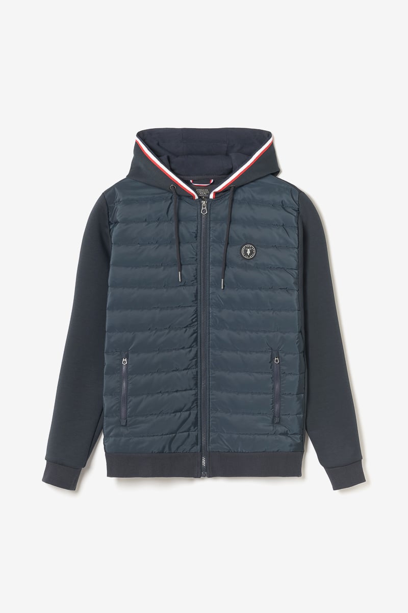 Veste bi-matière Thol bleu marine